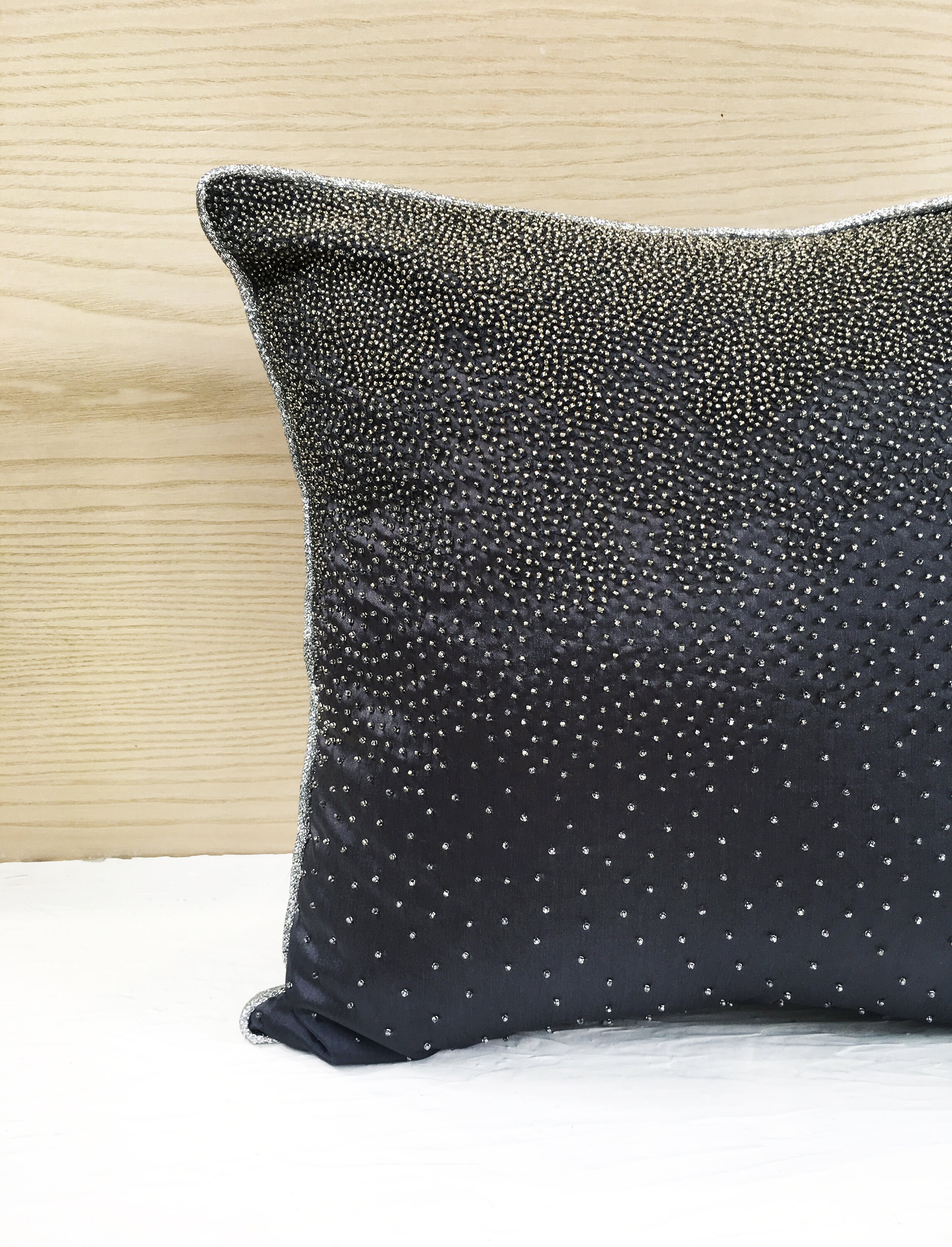 Steel Grey silver Throw Pillow Luxury Contemporary Pillow Etsy