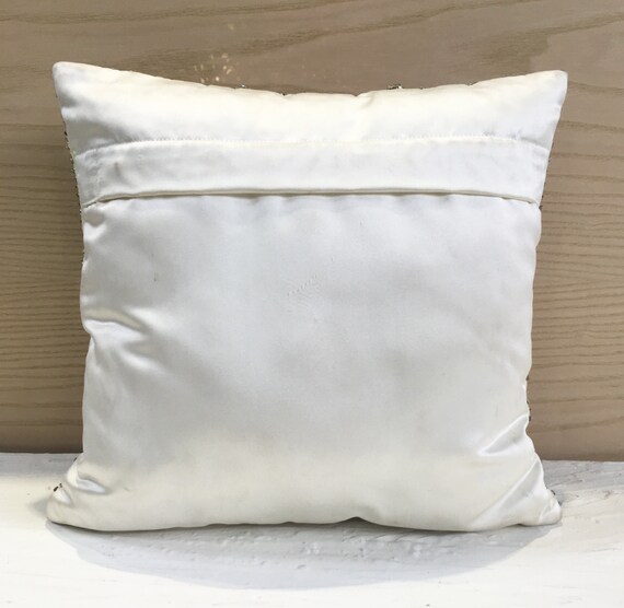 White Bling Crystal Throw Pillow Cover Luxury Contemporary 