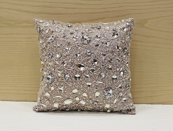 silver bling pillows