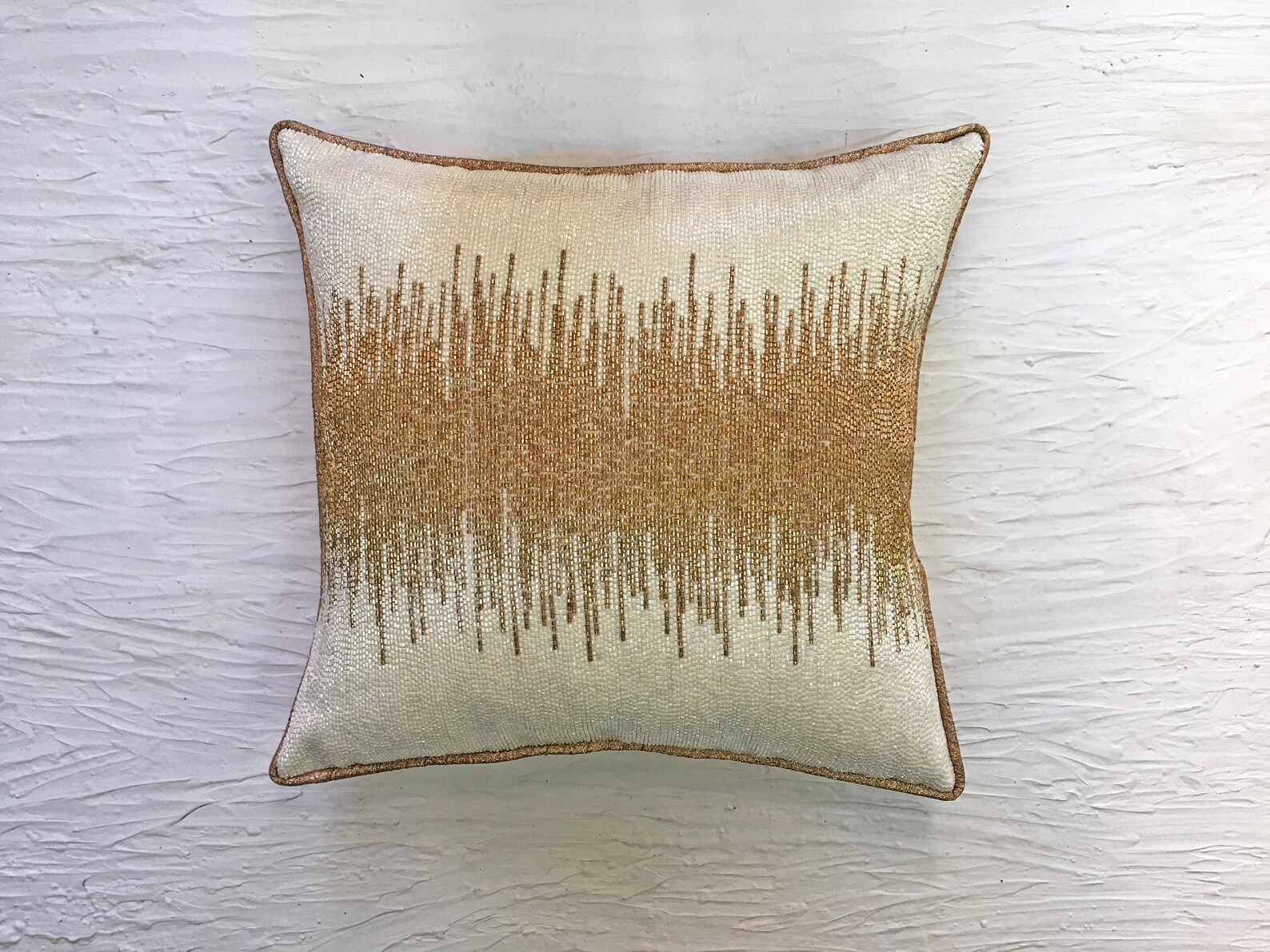 White Gold Throw Pillow Cover Luxury Contemporary Modern Toss Etsy