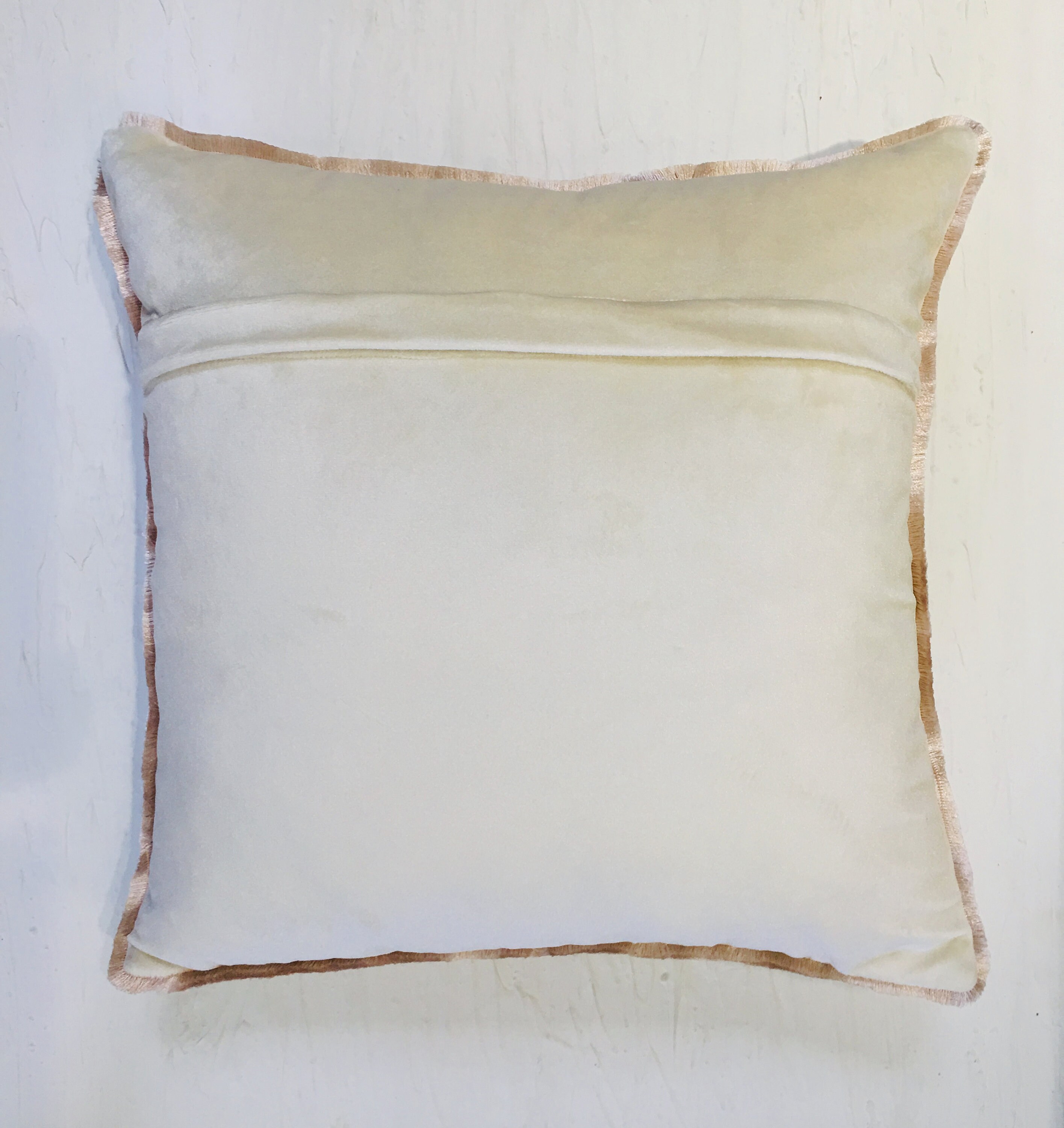 Cream Blush Peach Beaded Throw Pillow Luxury Contemporary Etsy