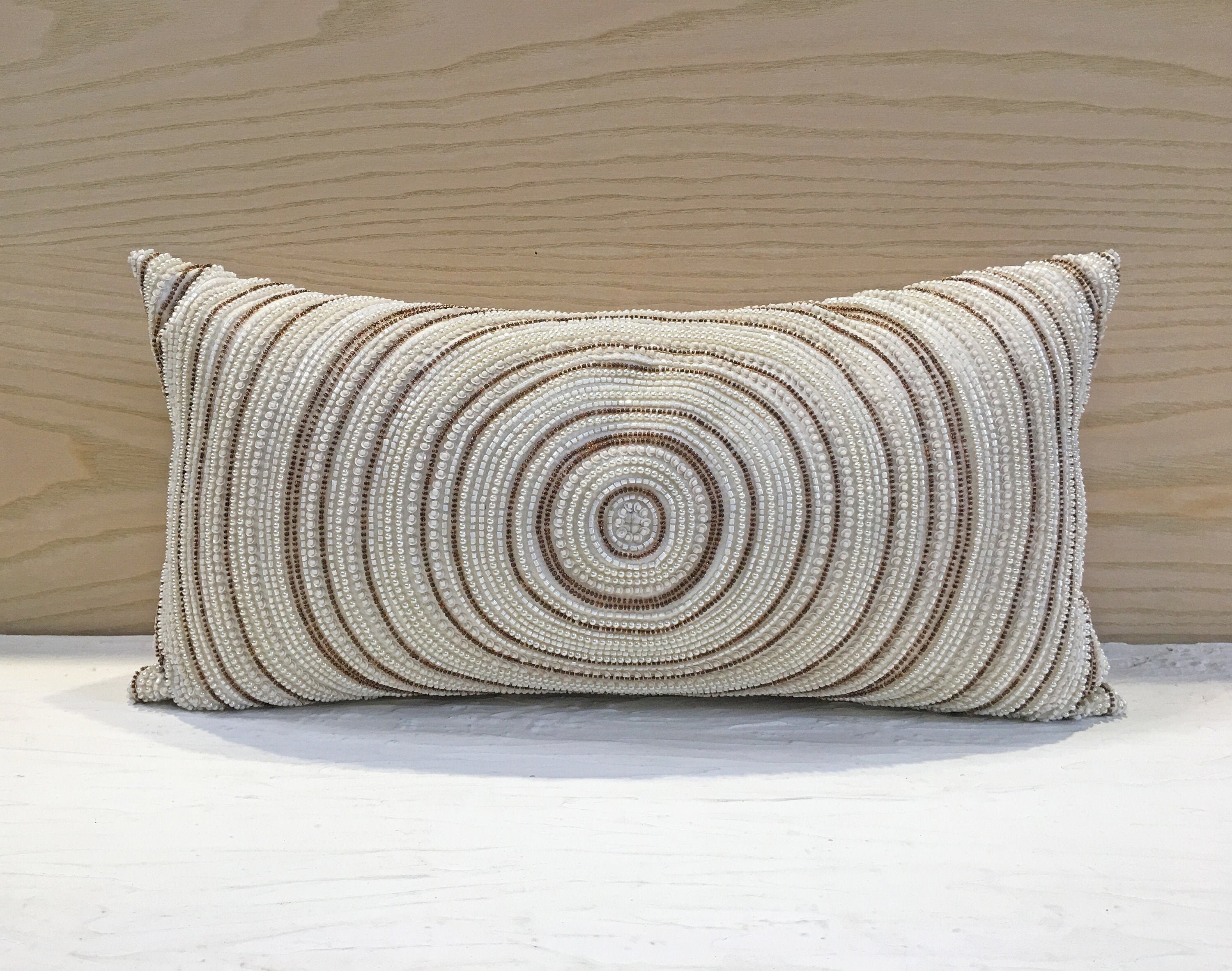 White Gold Throw Pillow Cover Luxury Contemporary Modern Etsy