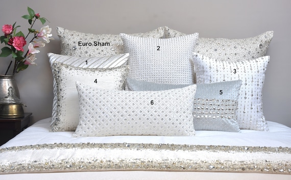 White Silver Bedazzle - Cover Ups Linens
