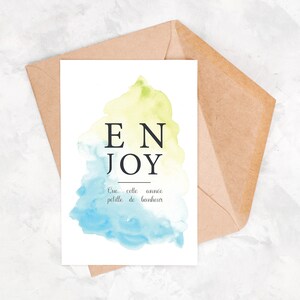 Bonne année | carte de voeux | carte de noel | carte famille | carte aquarelle