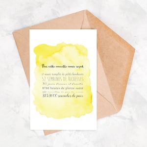 Gelukkig nieuwjaar | wenskaart | kerstkaart | familiekaart | aquarel kaart