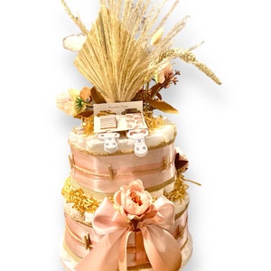 Bohemian Diaper Cake