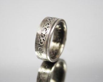 coin Ring Egyptian Qirsh Arabic wedding band Muslim Pride Signet Promise rings Handmade signet Egyptian jewellery Engagement ring