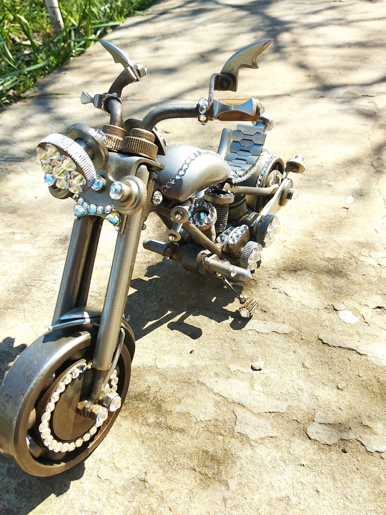 Motorcycle Figurine Harley Davidson Model Motorcycle Model Etsy