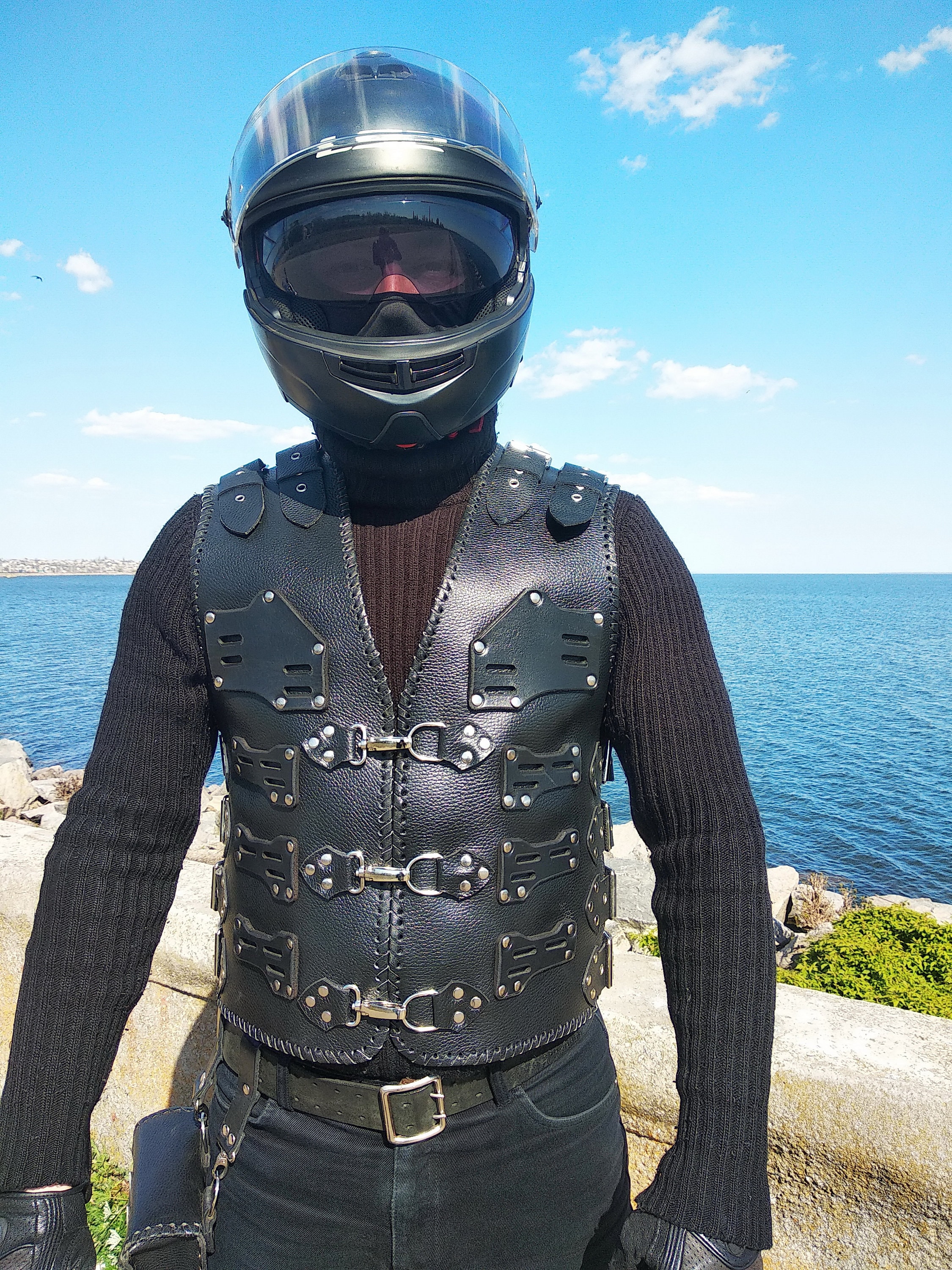 Leather Vest Steampunk Vest Motorcycle Vest Leather Vest Men Biker Vest Black Leather Vest Men s Leather Vest Steampunk Vest Men