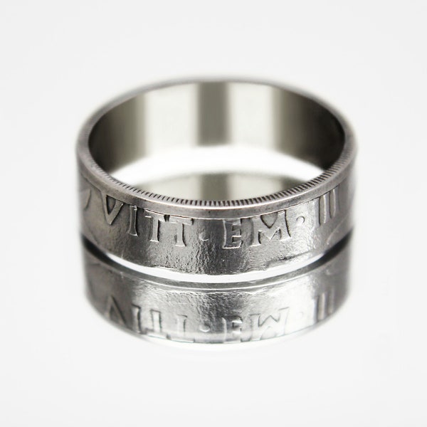 Italy Coin Ring 20 centesimo 1940-1942, coin ring for men, italian coin ring, womens coin ring, mens coin ring, money ring