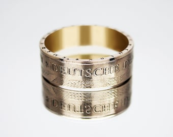 Duitsland Coin Ring 5 mark 1969 Duitse muntring, muntring voor mannen, Duitse muntring, damesmuntring, herenmuntring, geldring