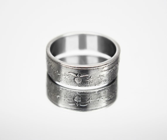 『TAKA ORIGINAL』Knot Found Ring pure silver ring Bangladesh Coin Ring 1 Taka 2010, Coin Ring for Men, Womens