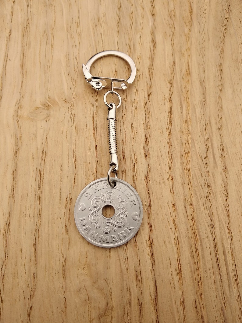 Key Ring Denmark Keychain Key Ring Keychain Coin Coin Keychain Motorbike Key Fob 2 ...