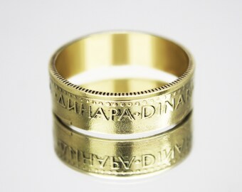 Yugoslavia Coin Ring 5 dinars 1986, coin ring for men, womens coin ring, mens coin ring, money ring