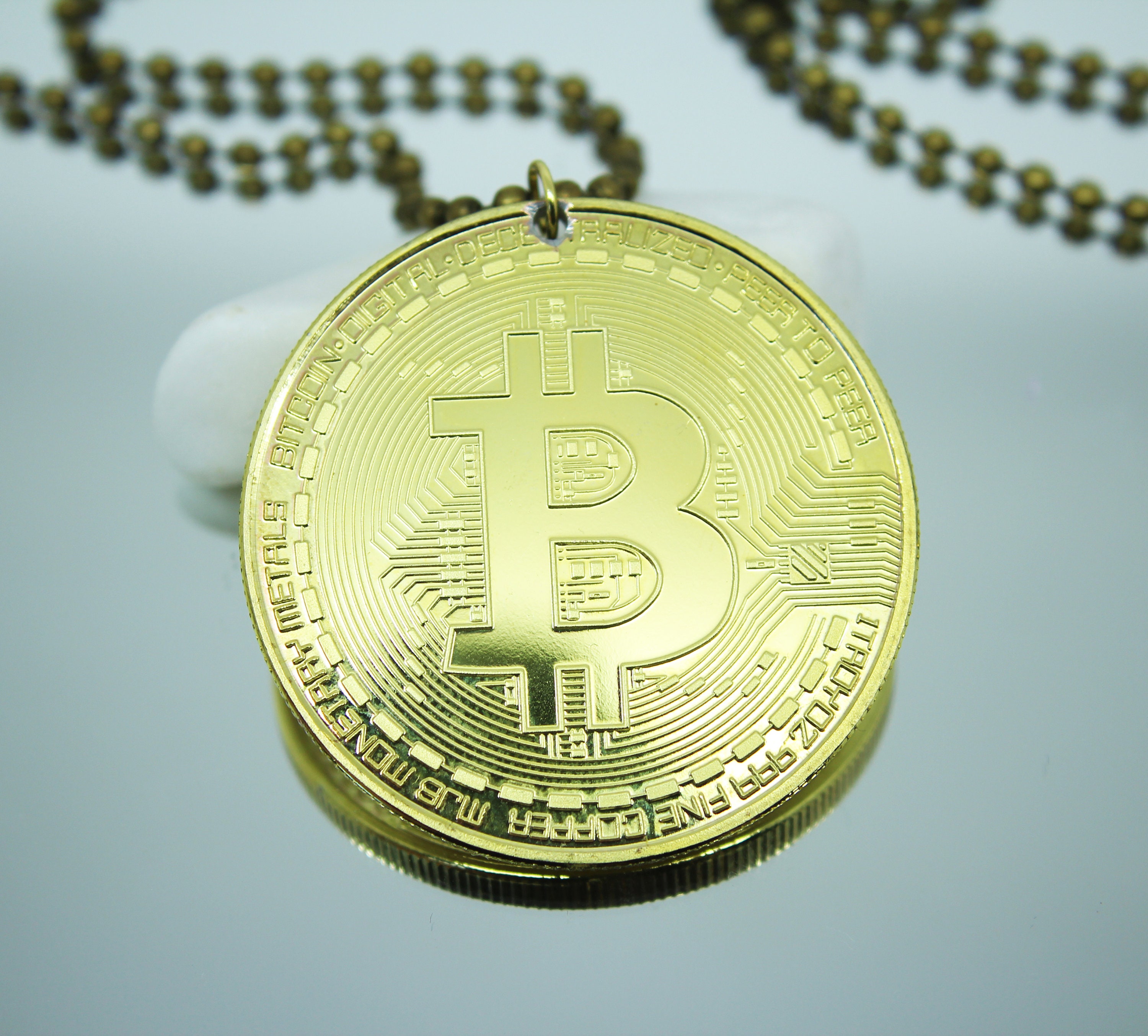 Bitcoin Münze Münze Anhänger Münze Schmuck alte Münze Halskette - Etsy  Österreich