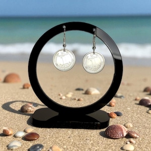 Ukrainian Coin Earring Pair, Ukrainian Coin Earrings Unique, Ukrainian Coin Earrings Women, Ukrainian Coin Earrings Gift, Ukrainian Coin