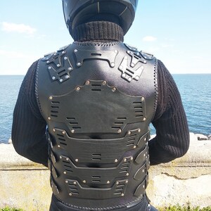 Leather Vest Men, Steampunk Vest, Mens Leather Vest, Black Leather Vest, Leather Motorcycle Vest, Motorcycle Vest, Steampunk Vest Men