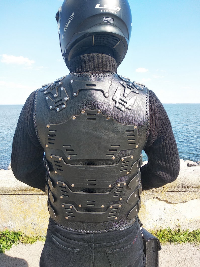 Leather Vest Men, Steampunk Vest, Mens Leather Vest, Black Leather Vest, Leather Motorcycle Vest, Motorcycle Vest, Steampunk Vest Men