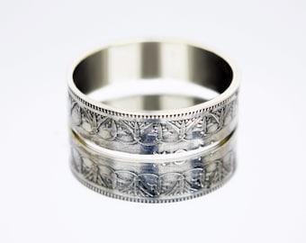 Egypt Coin Ring 2 piastres 1937 silver Egyptian ring Egypt ring Egyptian ring men, coin ring for men, silver coin ring