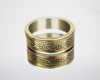 Egypt Coin Ring 50 piastres 2005, coin ring for men, womens coin ring, mens coin ring, money ring
