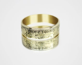 Duitsland Coin Ring 1 Mark 1873-1916 (replica) Duitse muntring, muntring voor mannen, Duitse muntring