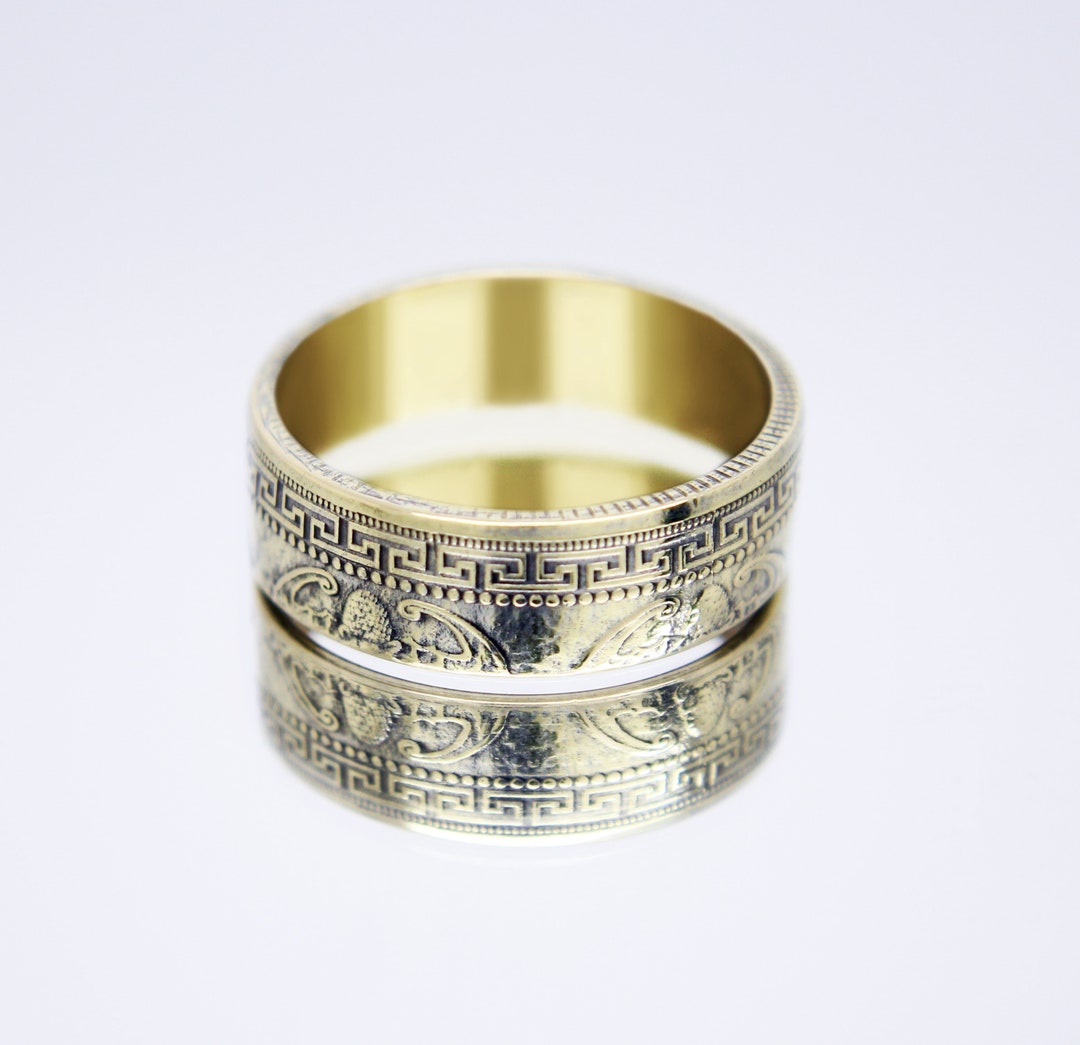 China Coin Ring Mascot Chinese Ring, Coin Ring for Men, Womens Coin ...