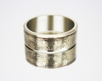 Yugoslavia Coin Ring 10 dinars 1976-1981, coin ring for men, womens coin ring, mens coin ring, money ring