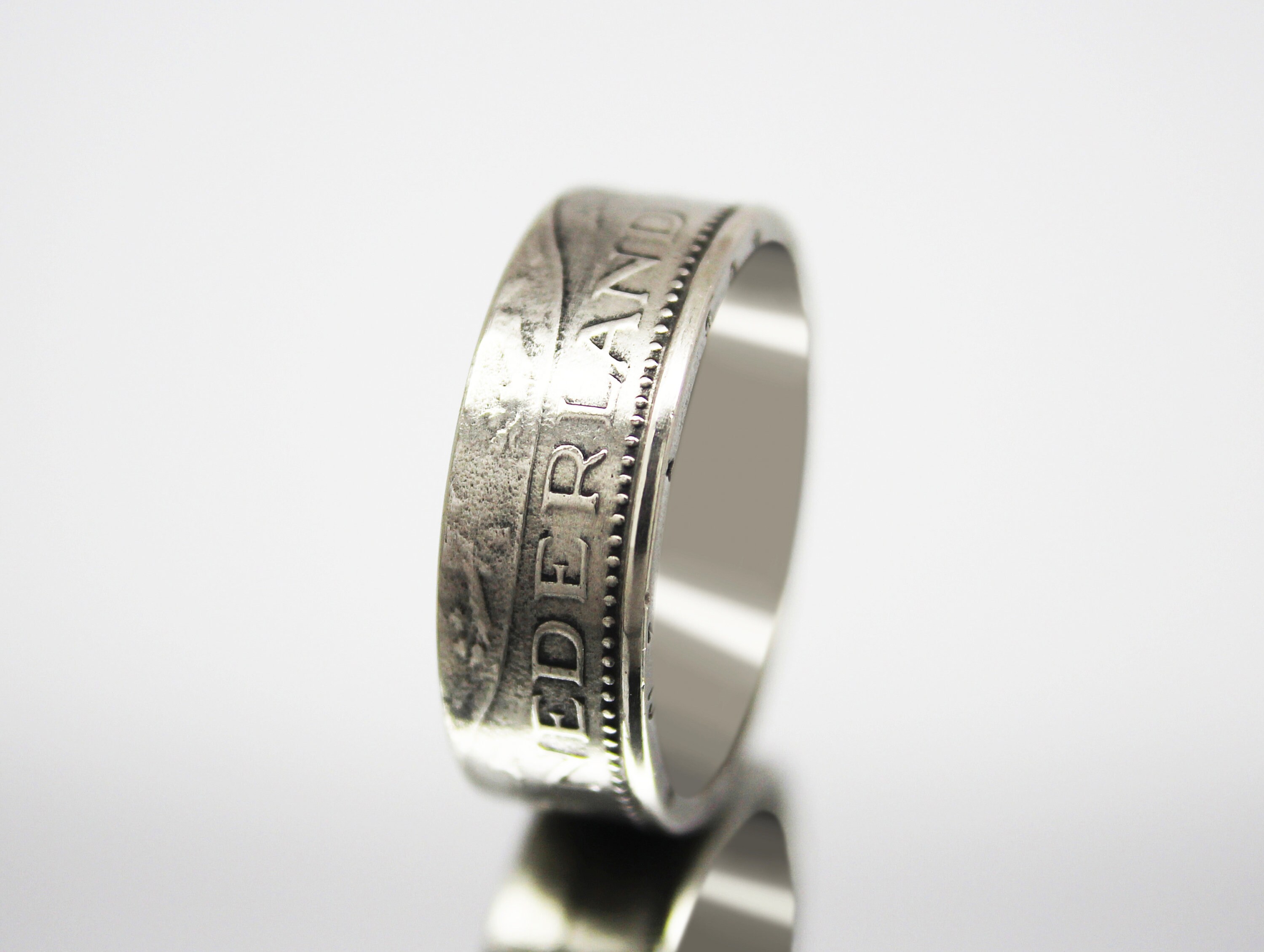 Netherlands Coin Ring 1 Guilder 1949-1980, Coin Ring for Men, Womens ...