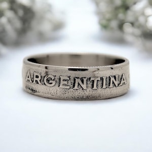 Coin Ring Argentina, Argentina Ring For Man, Men Ring Argentina, Vintage Argentina Ring, Women Ring Argentina, Argentina Ring