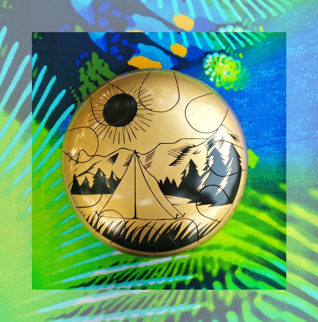 Nature Mountain Drum 30cm Tongue Drum Steel Drum Tank Drum Shaman Vegan