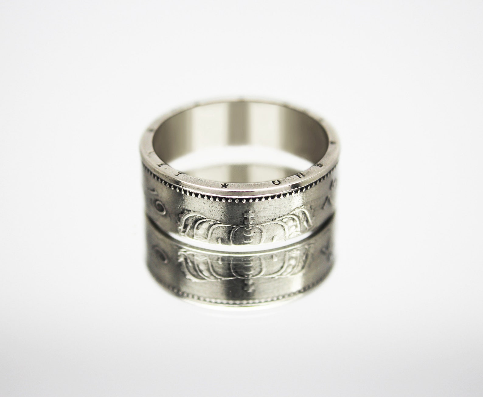 Netherlands Coin Ring 1 Guilder 1949-1980, Coin Ring for Men, Womens ...