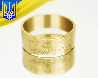 Gold Coin Ring Japan Coin Ring 20 Chon 1905-1906 (replica) 18k