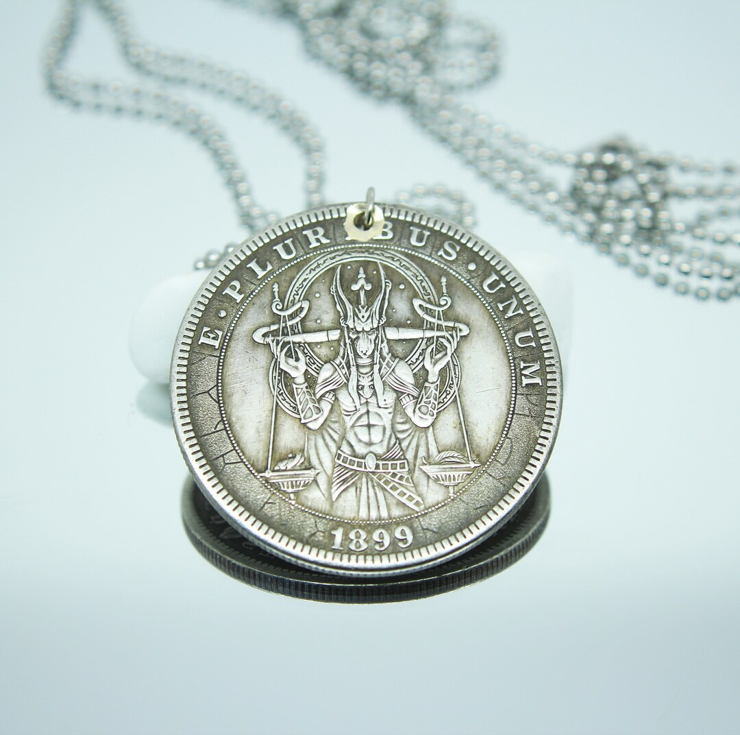 Egypt God Anubis Coin Pendant Coin Jewerly Ancient Coin Necklace - Etsy