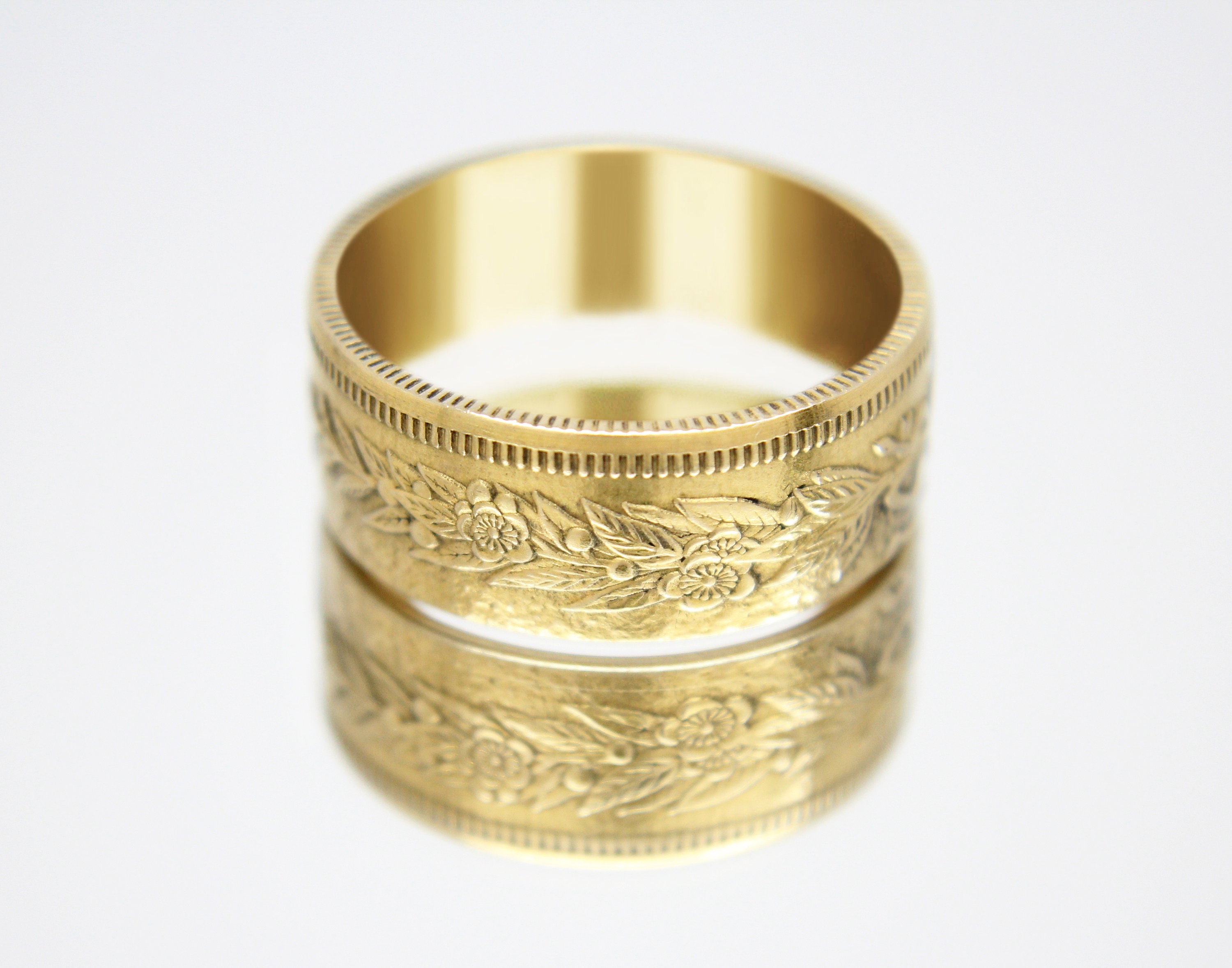 Gold Coin Ring Japan Coin Ring 20 Chon 1905 1906 replica 18k Gold Plated Ring Mens Gold Coin Ring Etsy Canada