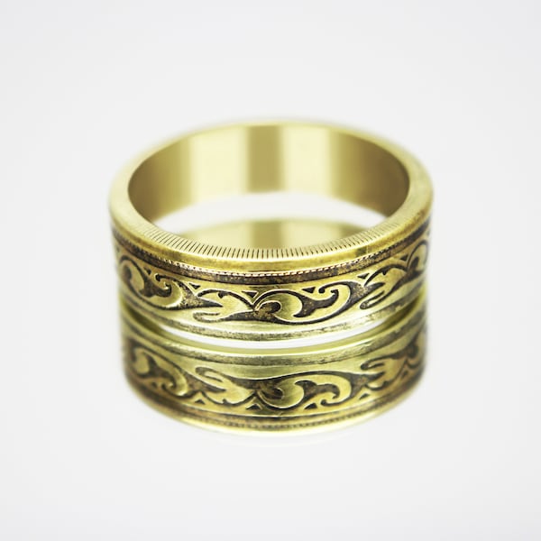 Bague pour pièce de monnaie Tunisie 50/100 millimes, bague pour pièce de monnaie pour homme, bague pour pièce de monnaie pour femme, bague pour pièce de monnaie pour homme, bague pour argent