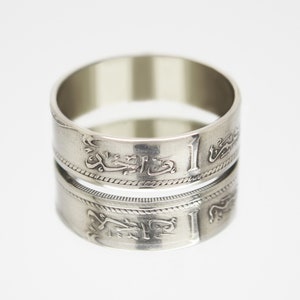 Morocco Coin Ring 1 Dirham 1965-1974 Moroccan ring, coin ring for men, womens coin ring, mens coin ring, money ring