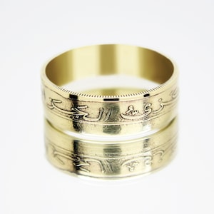 Algeria Coin Ring 50 centimes 1988, coin ring for men, coin ring for woman, womens coin ring, mens coin ring, money ring