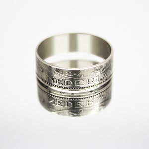 Netherlands Coin Ring 1 Guilder 1949-1980, Coin Ring for Men, Womens ...