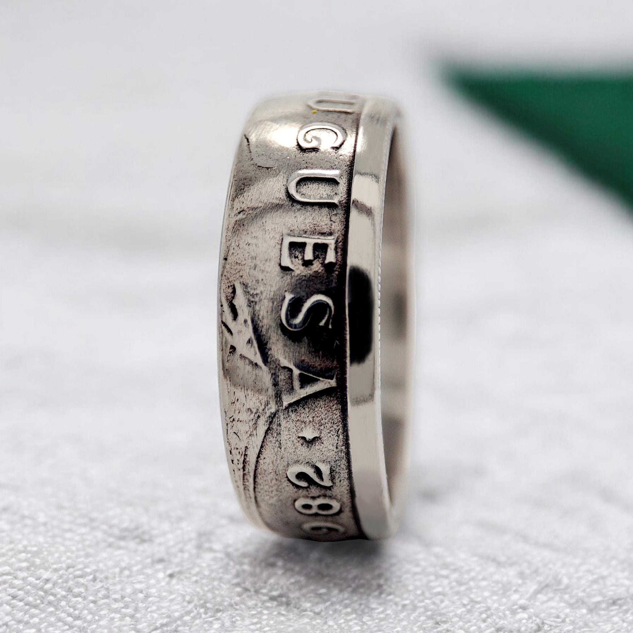 Portugal Coin Ring 2-1/2 Escudos 1980, Coin Ring for Men