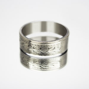 Colombia Coin Ring 20 centavos 1975 colombian coin ring, coin ring for men, womens coin ring, mens coin ring, money ring