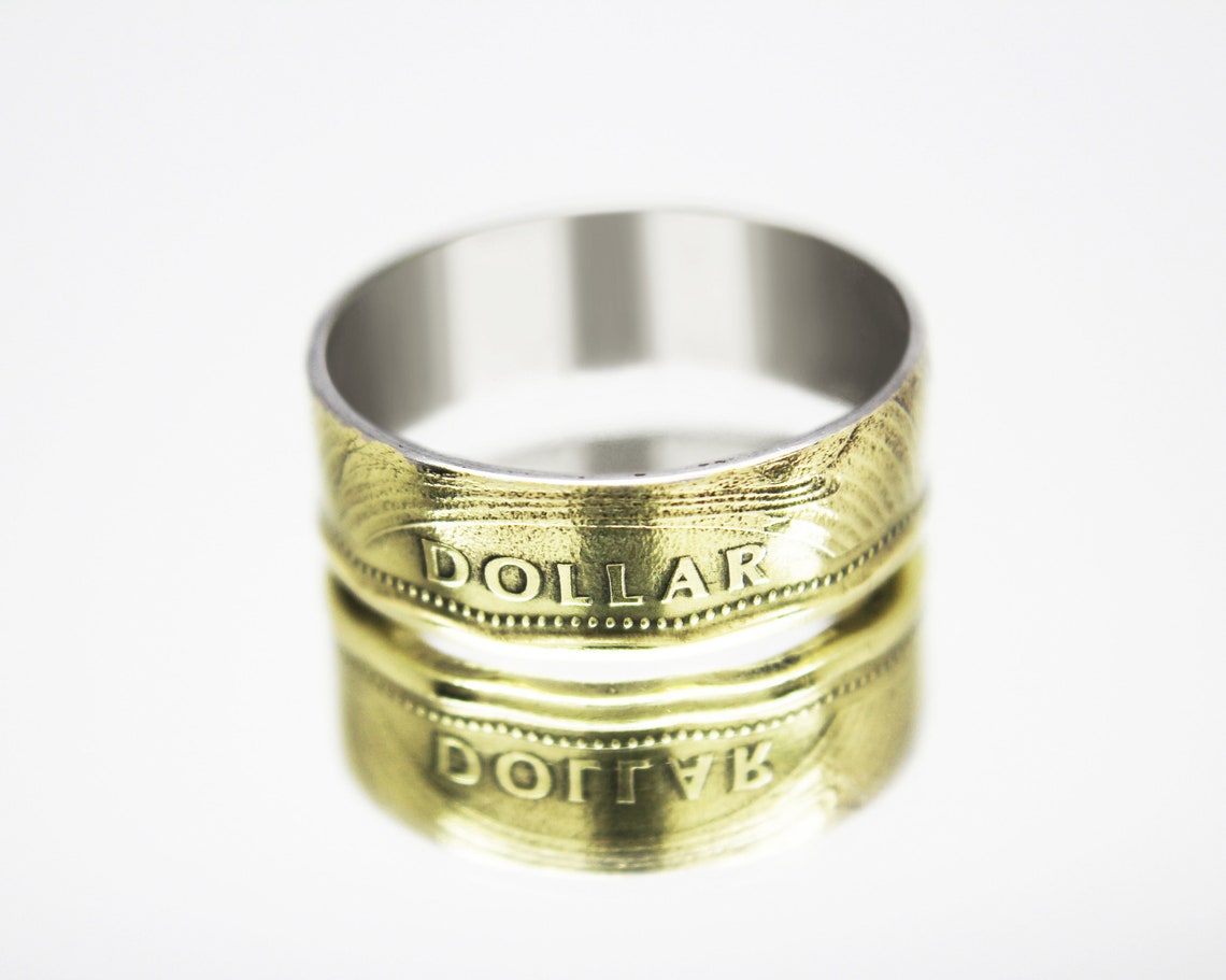 Canada Coin Ring 1 Dollar 2012 Family, Coin Ring for Men, Womens Coin ...