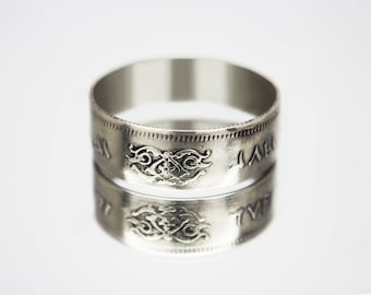 Egypt Coin Ring 5 piastres 1967 Egyptian ring Egypt ring Egyptian ring men, coin ring for men, womens coin ring, mens coin ring, money ring