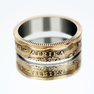South Africa Coin Ring 50 cent 1990-1995, coin ring for men, womens coin ring, mens coin ring, money ring