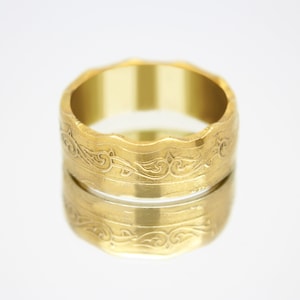 Gold Coin Ring Algeria 10 dinars 1979-1981 18k gold plated ring, mens gold coin ring, womens coin ring, mens coin ring, money ring