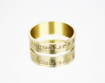 Albania Coin Ring 10 lek 2009-2018 (Brass plated steel) Albanian ring, coin ring for men, womens coin ring, mens coin ring, money ring