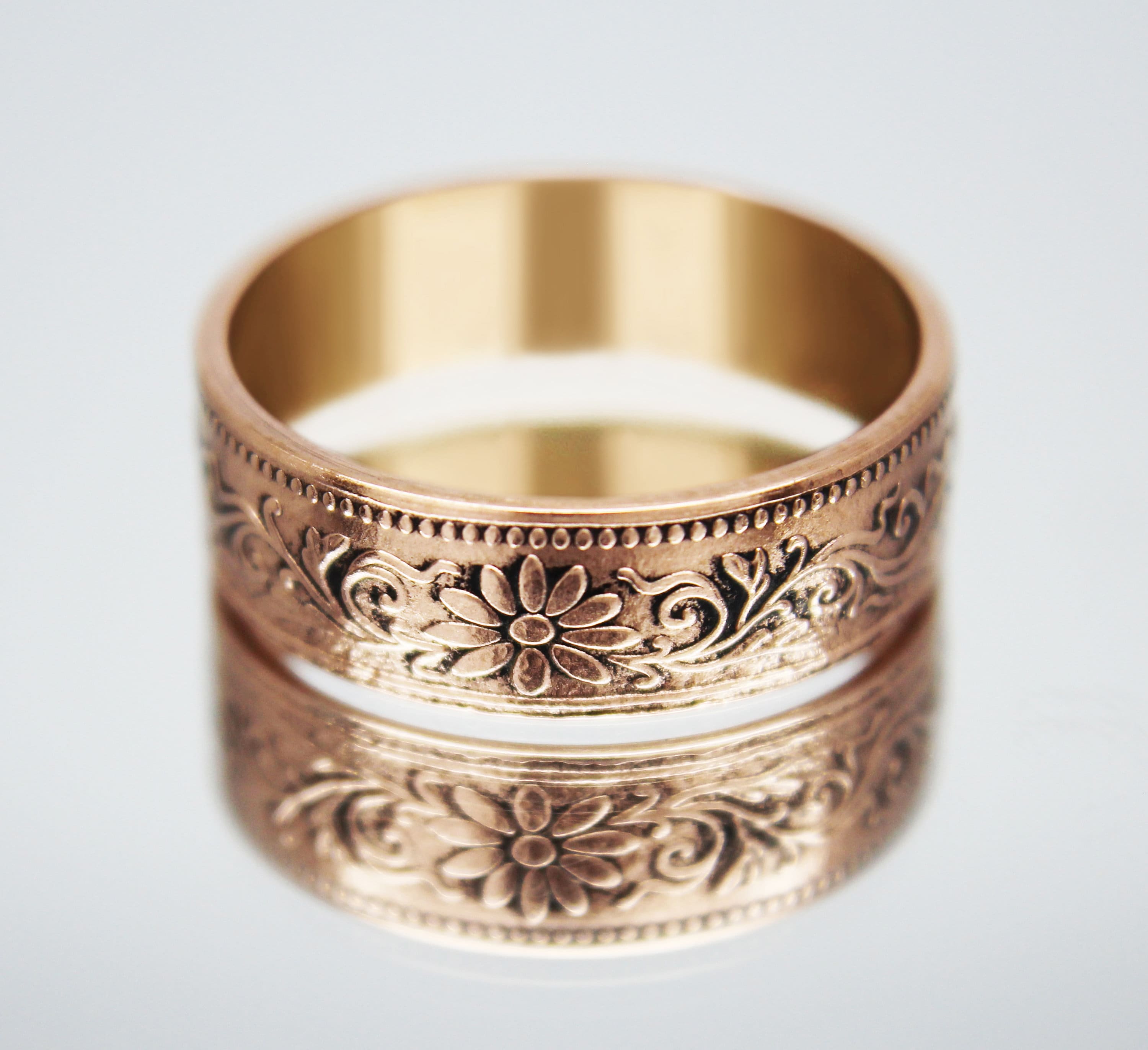 Japan Coin ring 1 Sen 1927-1938, coin ring for men, womens coin ring, mens coin ring, money ring