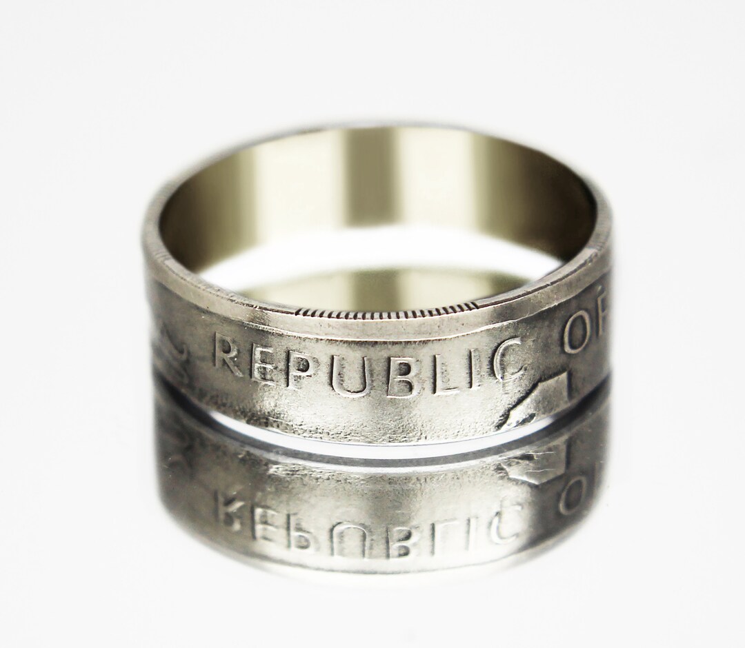 Kenya Coin Ring 1 Shilling 2009-2010, Coin Ring for Men, Womens Coin ...