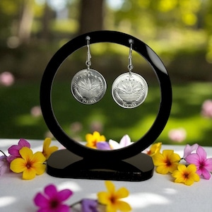 Bangladeshi Coin Art Earrings, Bangladeshi Coin Gift Earrings, Bangladeshi Coin Dangle Earrings,Real Bangladeshi Coin Earrings,Coin Earrings