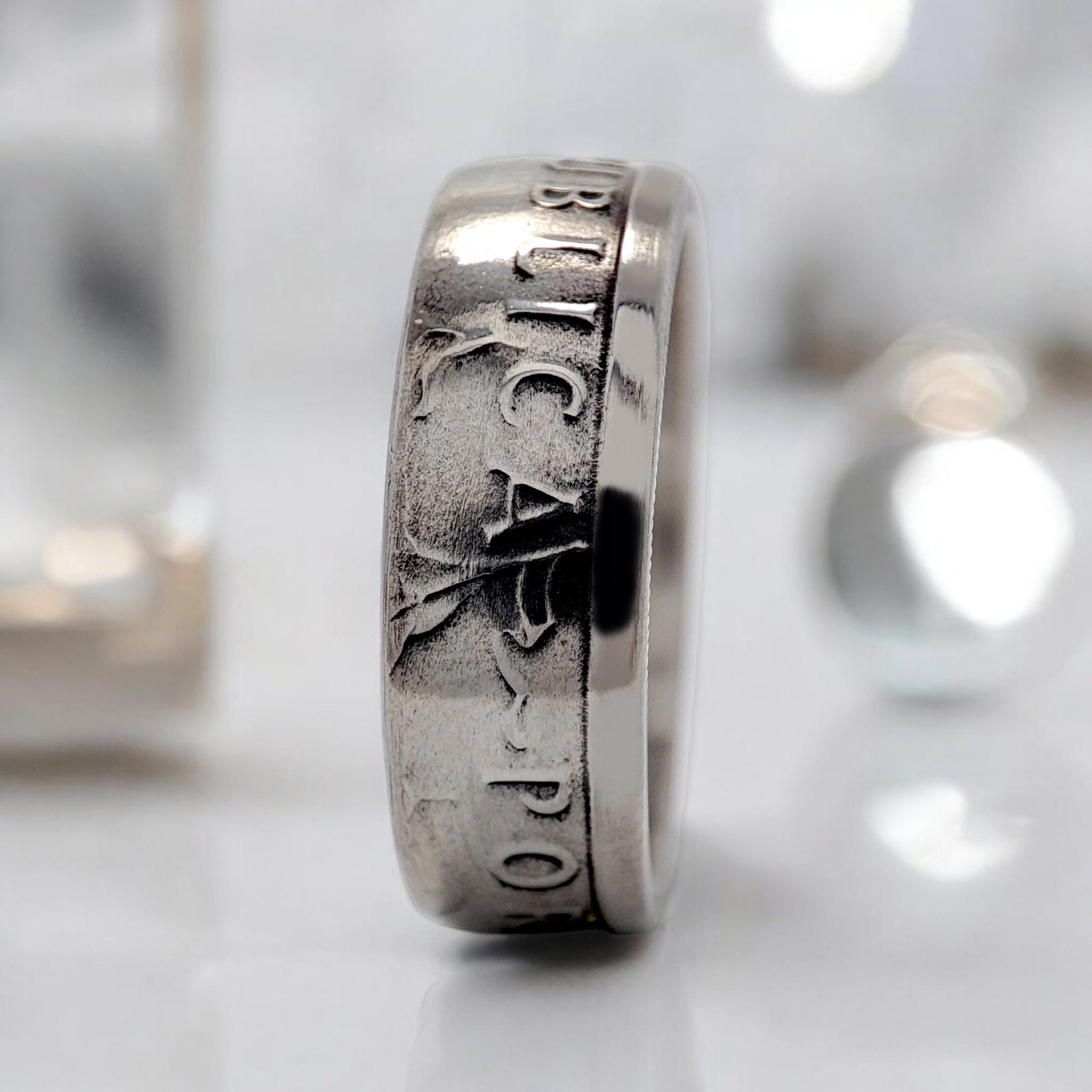 Portugal Coin Ring 2-1/2 Escudos 1980, Coin Ring for Men