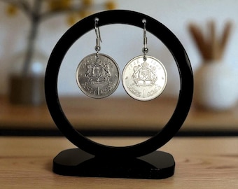 Real Moroccan Coin Earrings, Vintage Moroccan Coin Earrings, Women Moroccan Coin Earrings, Moroccan Coin Hoop Earrings, Moroccan Coins